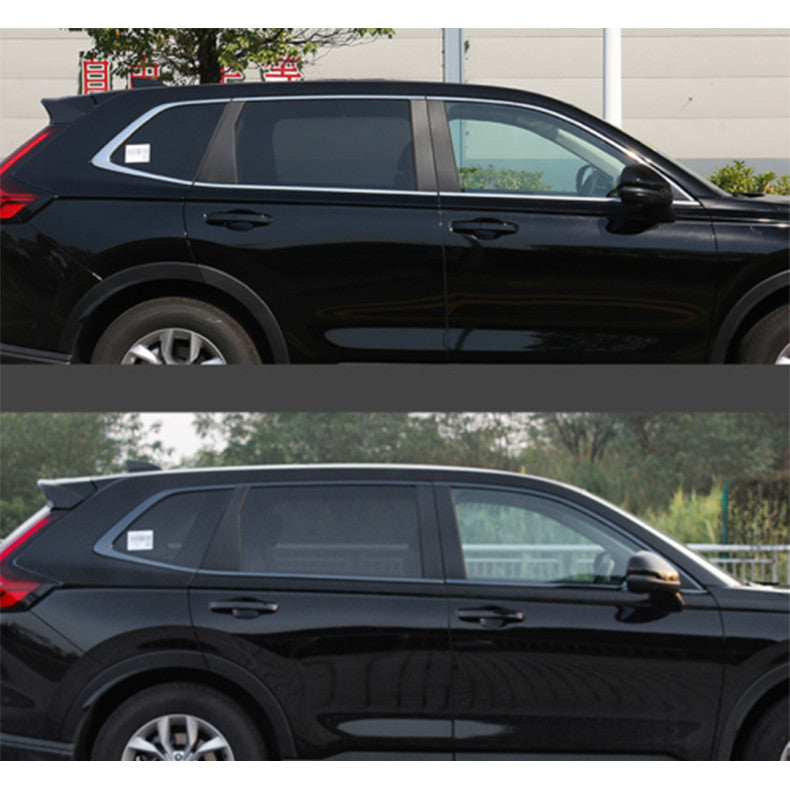 for HONDA CRV CR-V 2023-24 BLACK STEEL CAR WINDOW SILL MOLDING STRIP COVER TRIM
