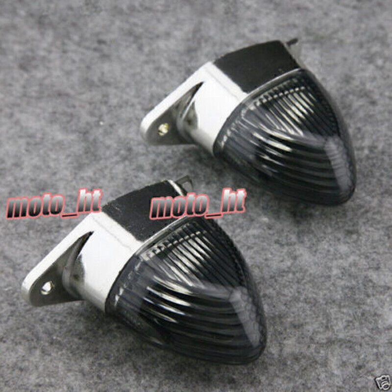 Smoke Rear Turn Signals Light Indicators Lens Fit for Kawasaki ZX6R ZX10R 2004-06