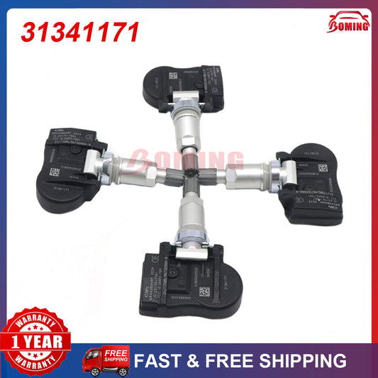 4pcs Tire Pressure Sensor TPMS for VOLVO C30 C70 S60 S80 V60 XC60 31341171