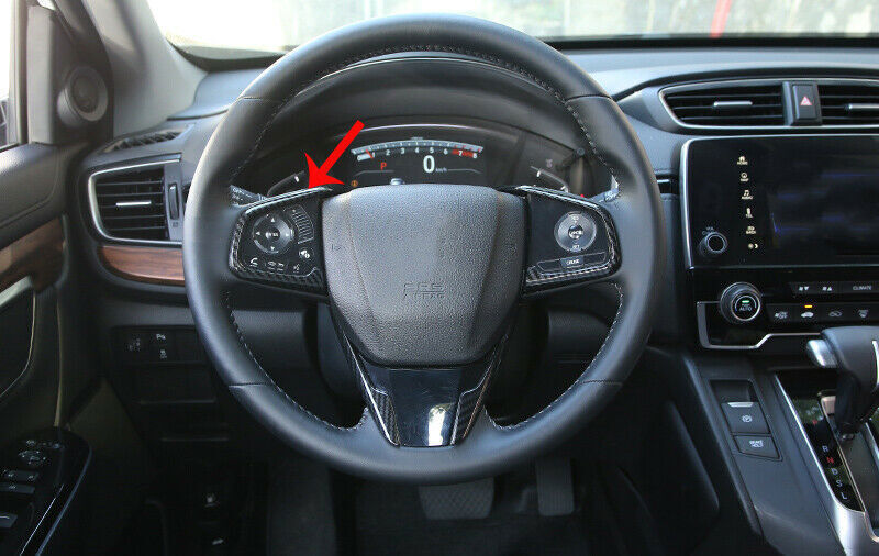 Steering Wheel Frame Cover Trim 1PCS for Honda CRV CR-V 2017-2022 Carbon Fiber