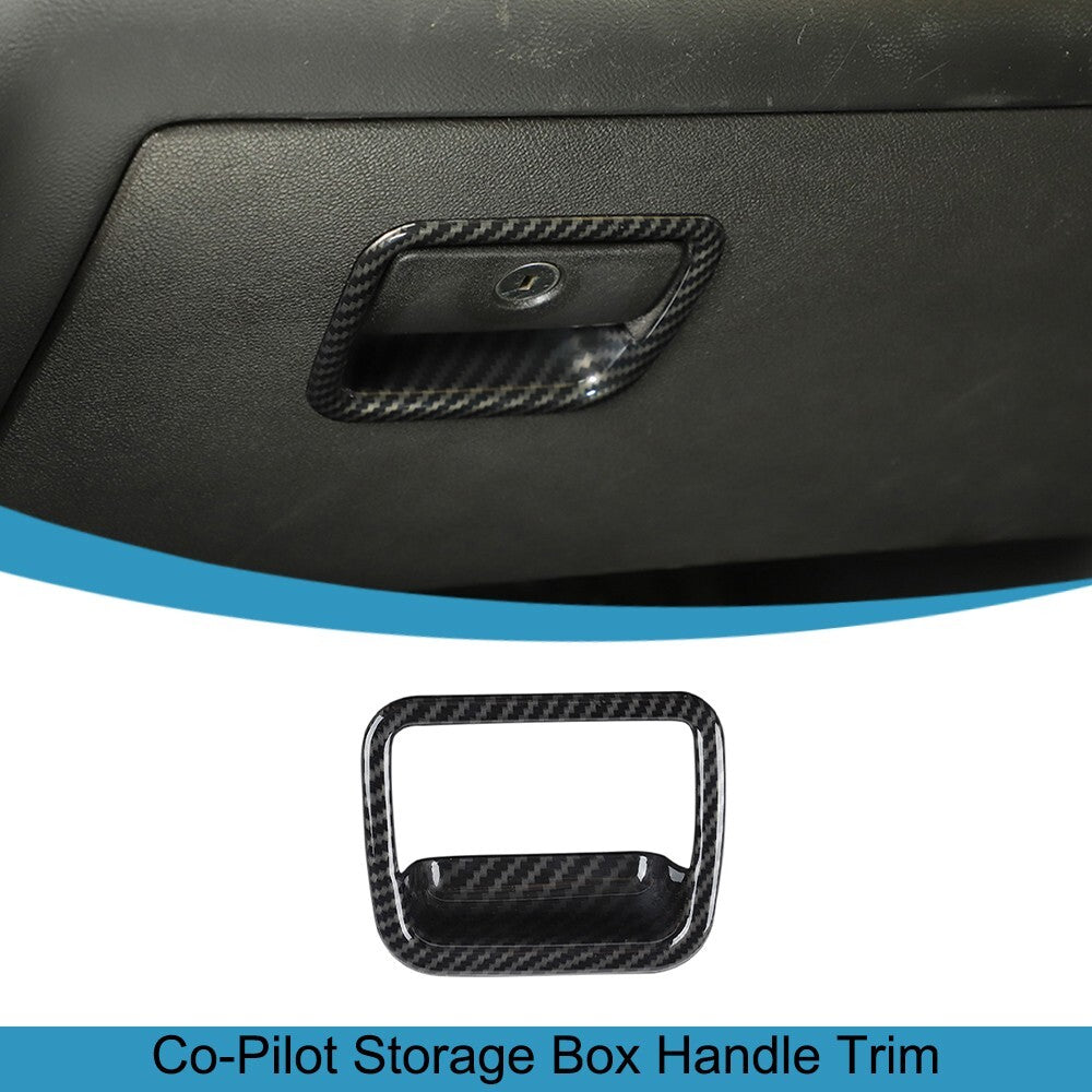 for Co -Pilot Storage Box Handle Cover Trim for Chevrolet Camaro 2010-2013 2014 2015