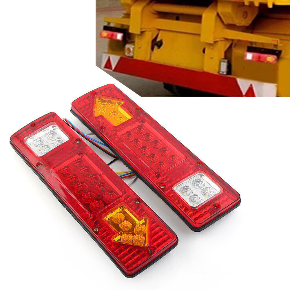 Tail Lights Brake Turn Signal Reverse Lamp For Trailer Truck Lorry Caravan Van