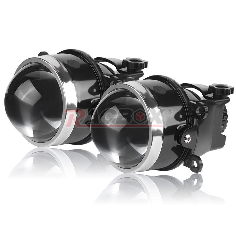 2PC 3.0 Fog Light HID Bi-Xenon Projector Lens Hi/Lo H11 LED Retrofit For