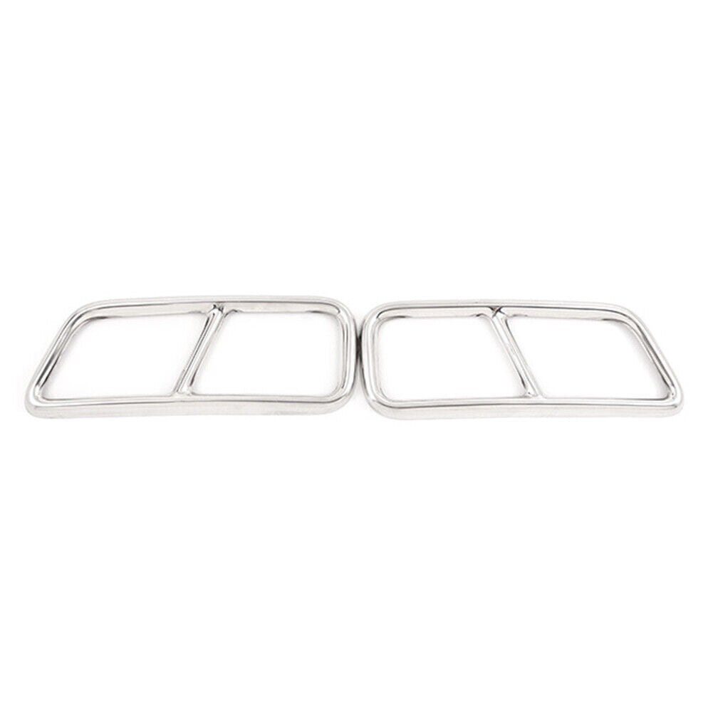 Stainless Steel Exhaust Muffler Tail Pipe Cover Trim for Cadillac XT5 16-20