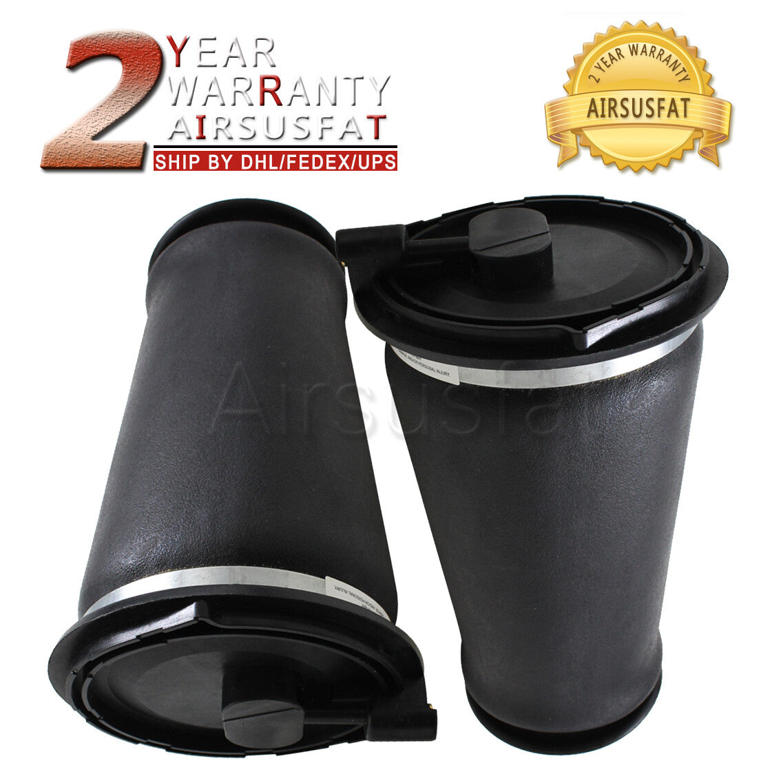 2 Pcs Rear Air Spring for Land Rover 2 P38 1995-2002 Regular Gen II RKB101460