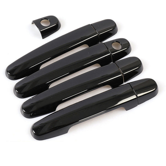 Glossy Piano Black Door Handle Covers Trims For 2003-2013 for Toyota for Corolla Sedan