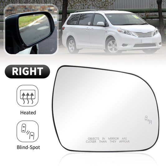 Passenger Side Heated Mirror Glass W/Blind Spot For 2011-2020 for Toyota for Sienna New