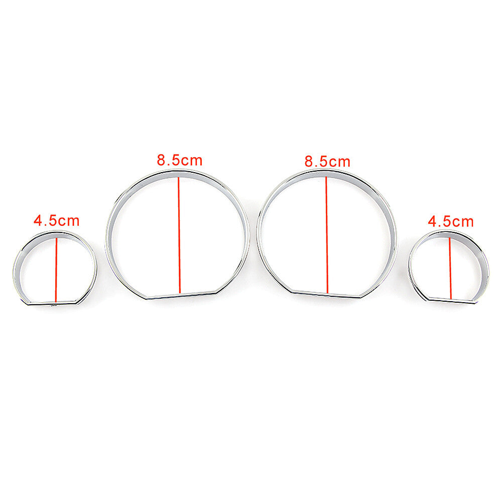 Specifications: Instrument panel dial bezel trim, speedometer frame for BMW E46 1999 - 2006, chrome.