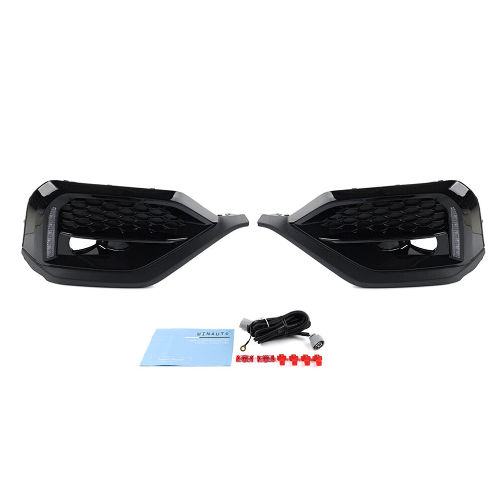 Dynamic LED Turn Signal DRL Fog Lights Bezel Kit for Subaru WRX STI 4Door Sedan