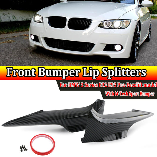 Carbon fiber front bumper splitter/boiler lip for BMW E92 E93 LCI M-Tech 06-10