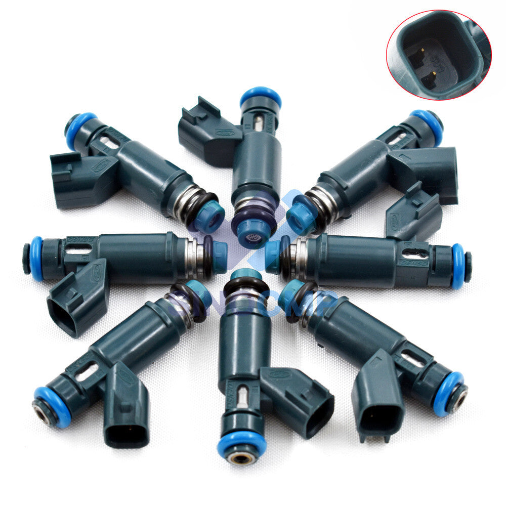 8-pack of 2W93-BA fuel injectors 4650544 suitable for 03-09 for Jaguar XF and 08-09 for Range Rover 4.2L.