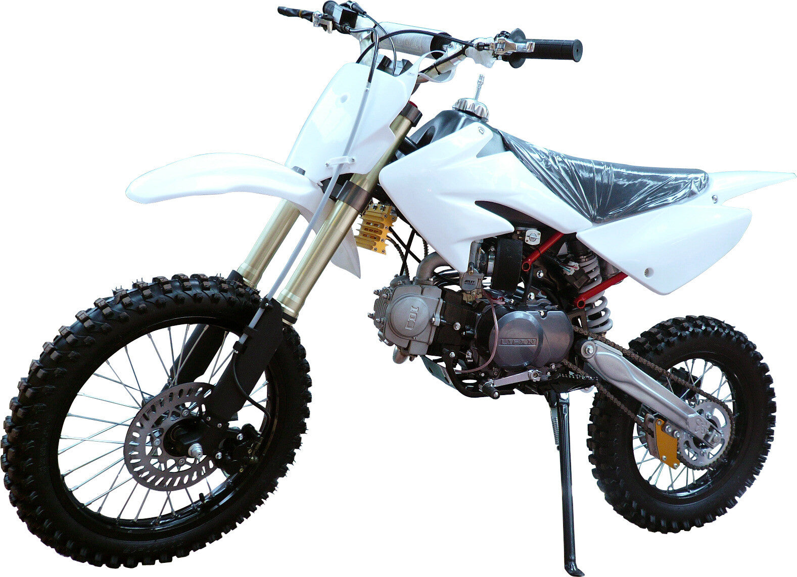 Plastic kit, fuel tank, and for seat for Honda cRF70 Pit bicycles 125cc, 140cc, and 200cc.