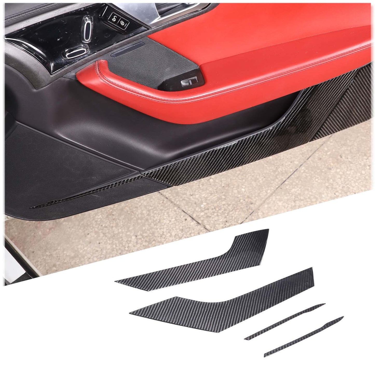 2-Pack Carbon Fiber ABS Rearview Mirror Protectors for Sub@ru Outback 2022