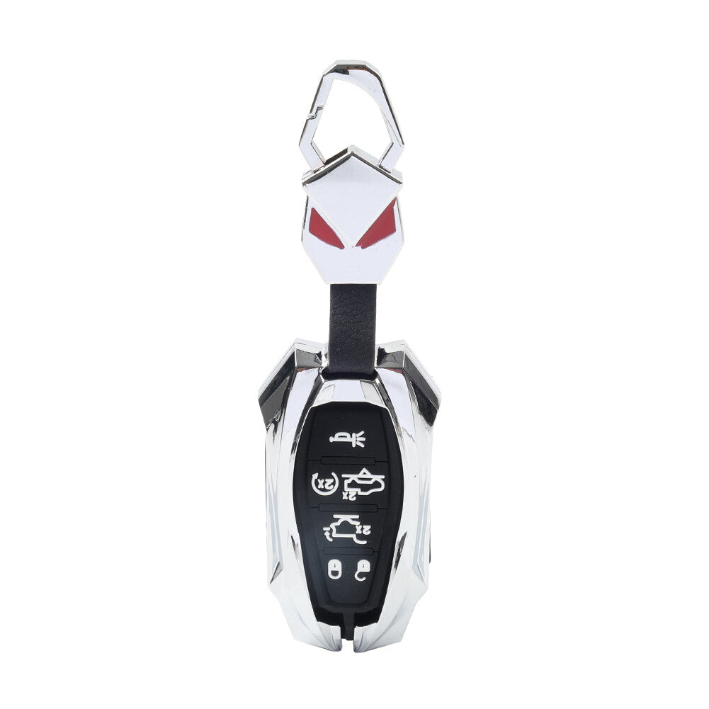 6 Buttons Remote Key Shell Case Silver for Dodge for Ram 1500 Pickup 2019-2024
