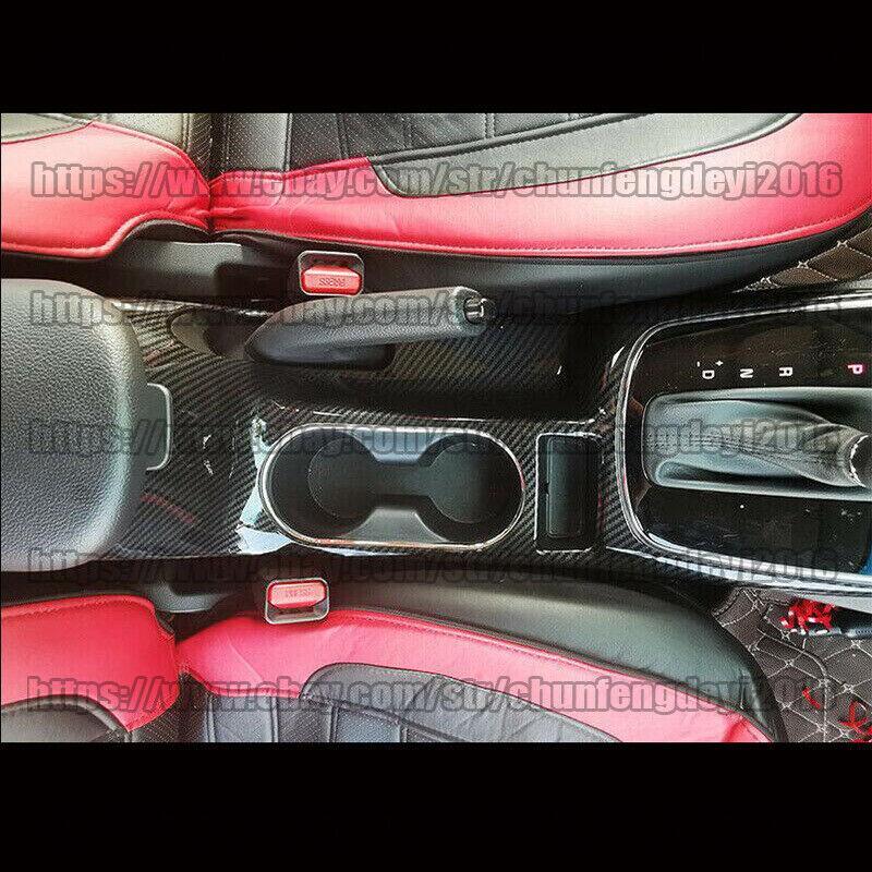 for Kia Forte K3 2017-18 Carbon Fiber Car Central Console Gear Shift Panel Trim