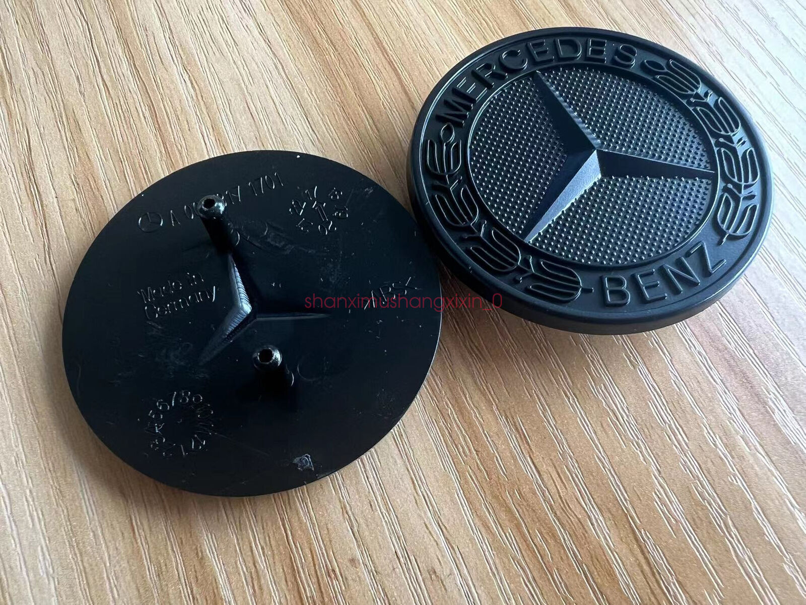 Matte black for Mercedes-Benz CLK CLS ML GL front cap badge embroidery A0008171701