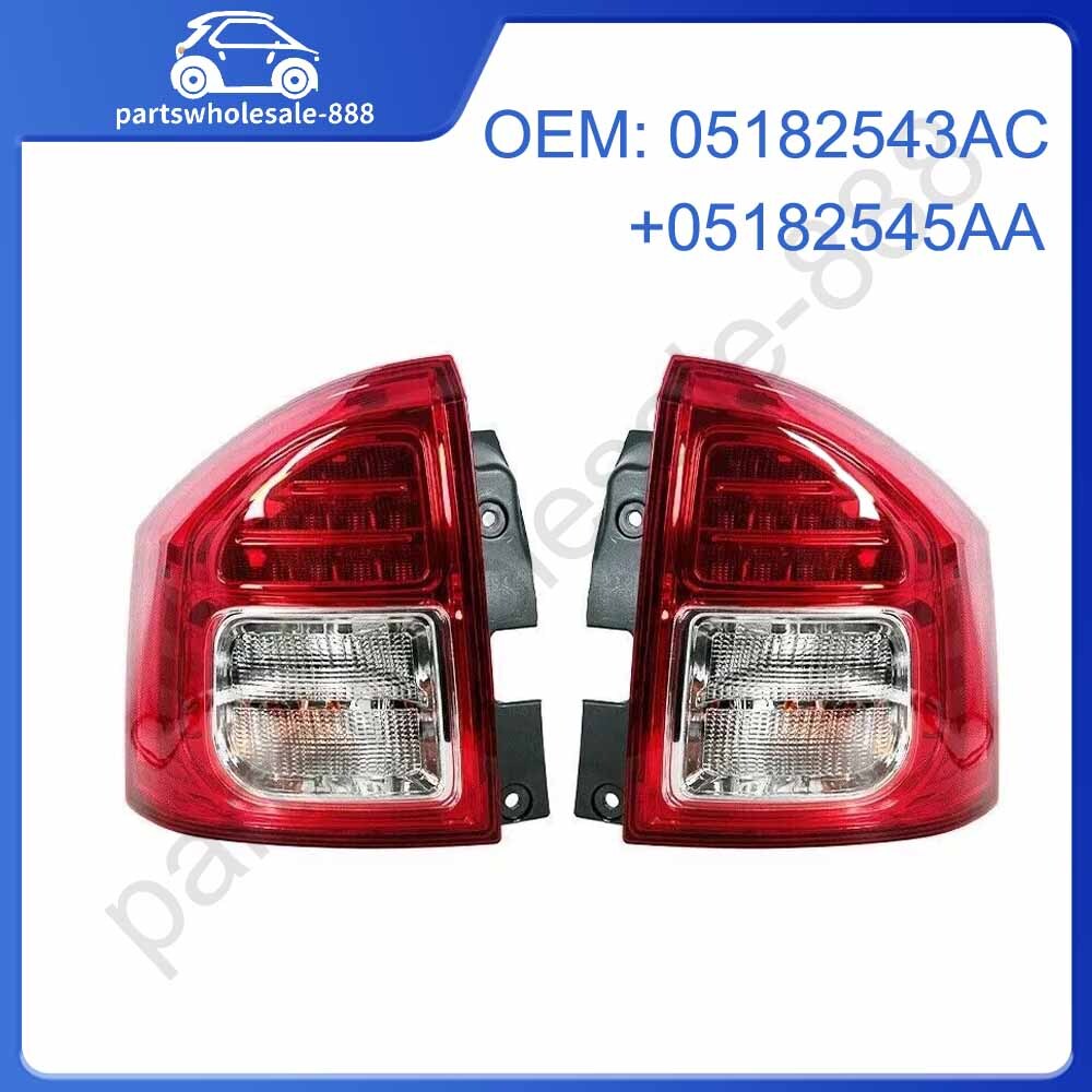 1 pair of taillights, right + left with bulbs, suitable for Jeep compasses 2011 2012 2013