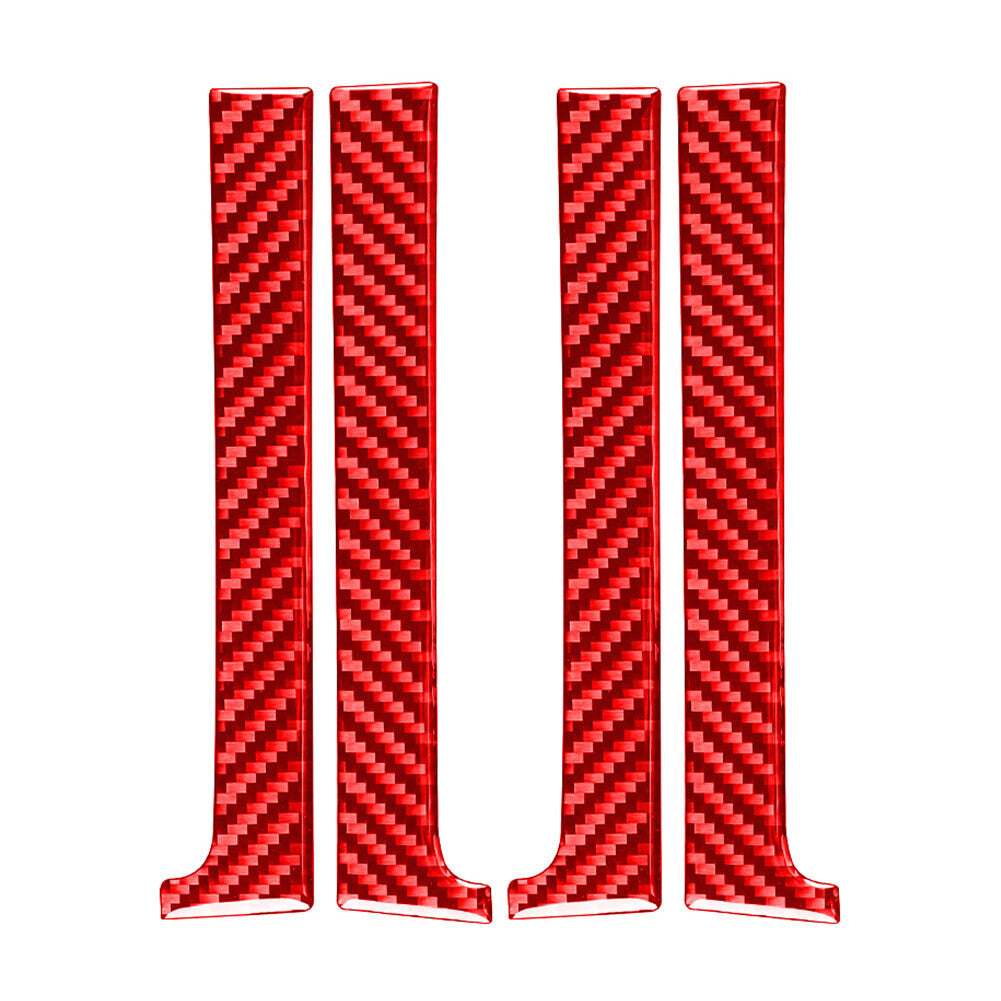 4¢ªInnent¨¹rgriffverkleidungs-Abdeckungsverkleidung f¨¹r for Toyota Tundra 2014-21 Rot
