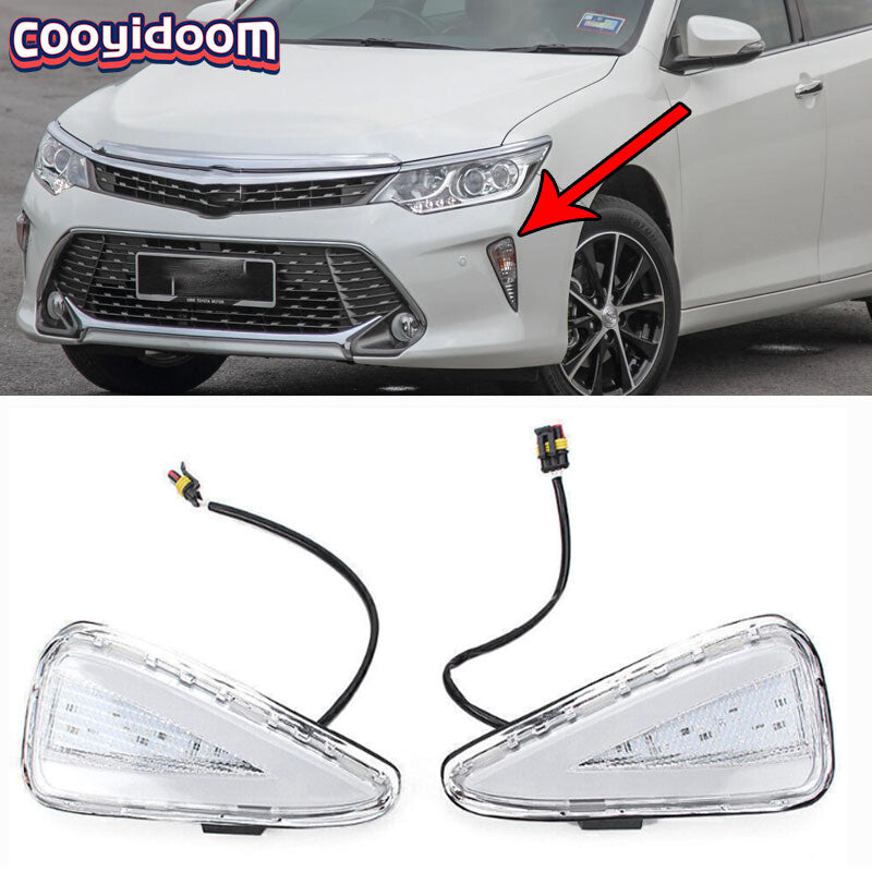 Suitable for 2015-2016 for Toyota for Camry Automatic LED DRL Daytime Running Fog Lights