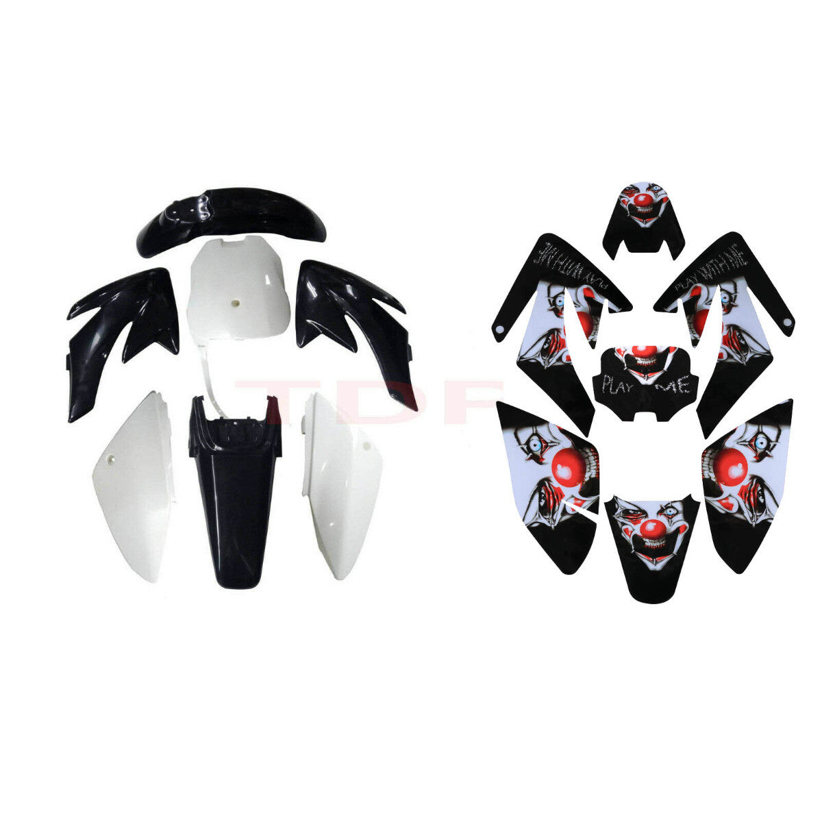 Black plastic rectifier graphic kit for CRF70 XR70 Dirt Pit bikes 140 150 160cc