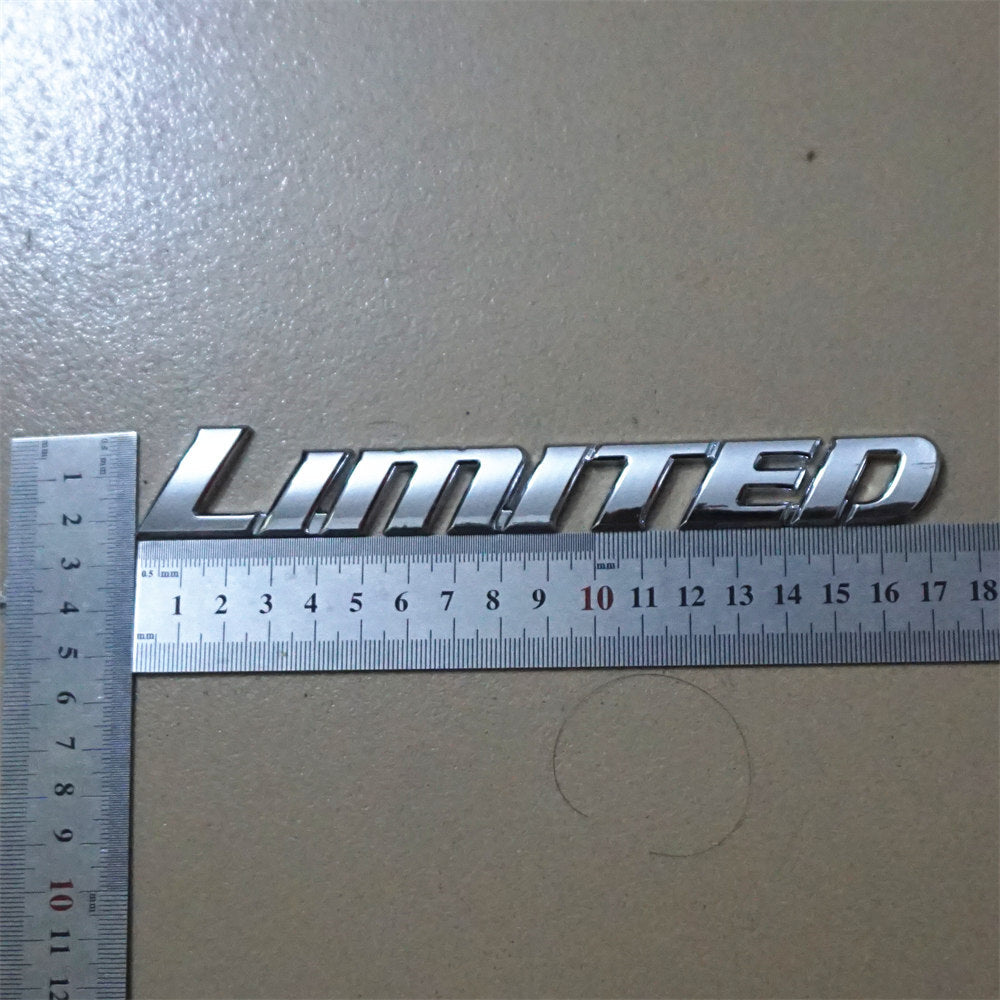 2x Silver Chrome LIMITED High Metal Emblem Decal Sticker Badge V6 4WD SUV Motors