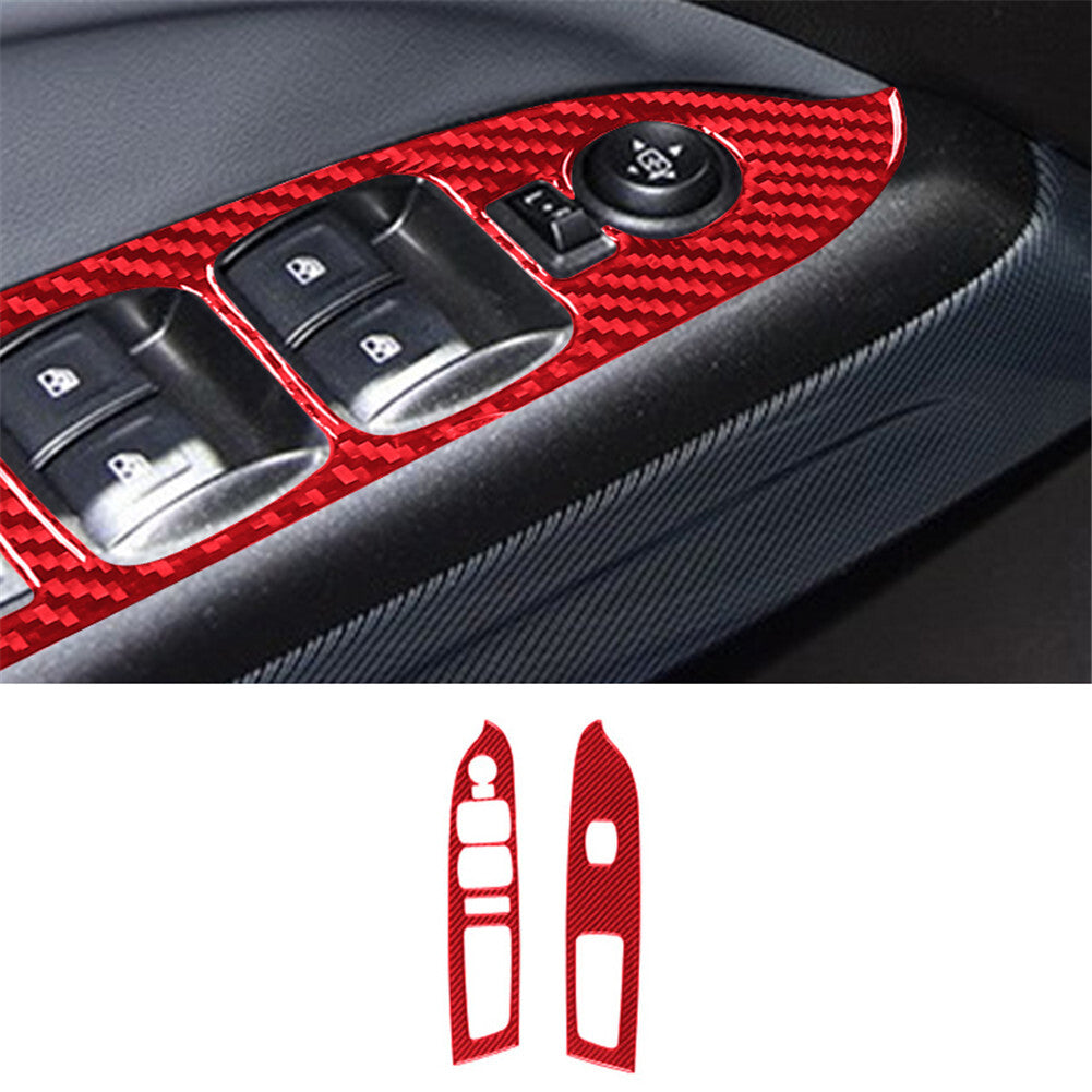 Front Window Button Trim Cover for Chevrolet Colorado / for GMC for Canyon 2015-2022 Red
