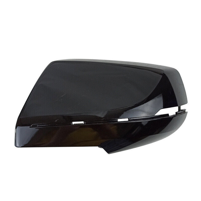 Black Left Side Rear View Side Mirror Cover Shell Cap for Cadillac XTS 2013-2018