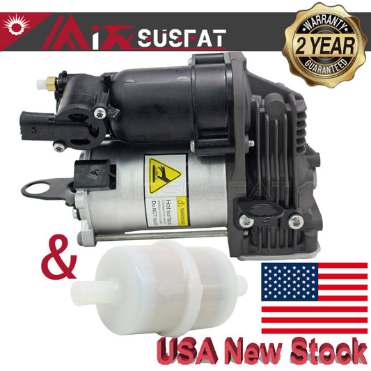 for MERCEDES S-CLASS W221 S550 CL550 AIR SUSPENSION COMPRESSOR + AIR FILTER
