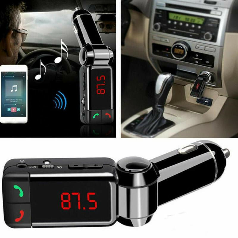 Car Bluetooth FM Transmitter Wireless Handsfree Audio Receiver MP3 Player USB