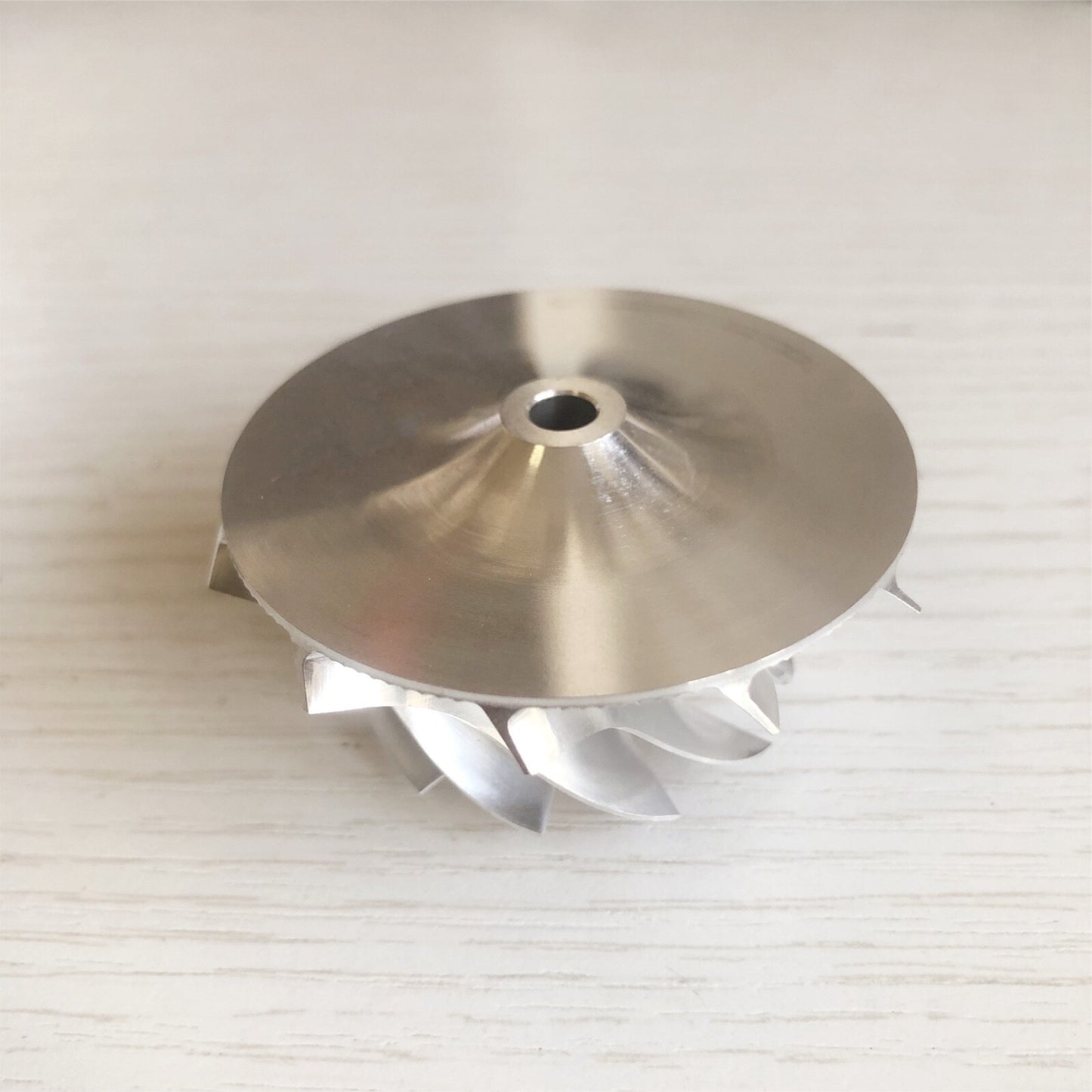 RHF5 forward 39.94/52.50 mm 6+6 blade performance turbine blank compressor wheel