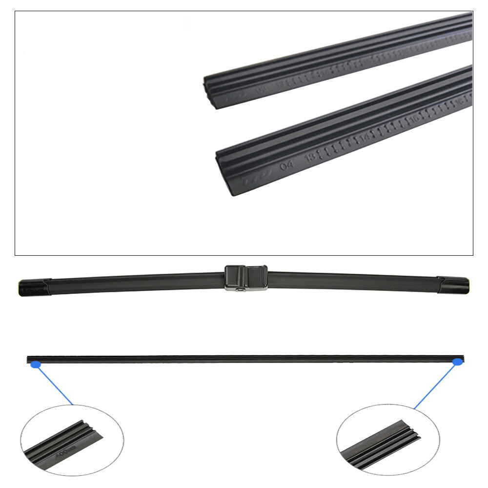 4x28 inch frameless automotive windshield wiper blade replacement strip