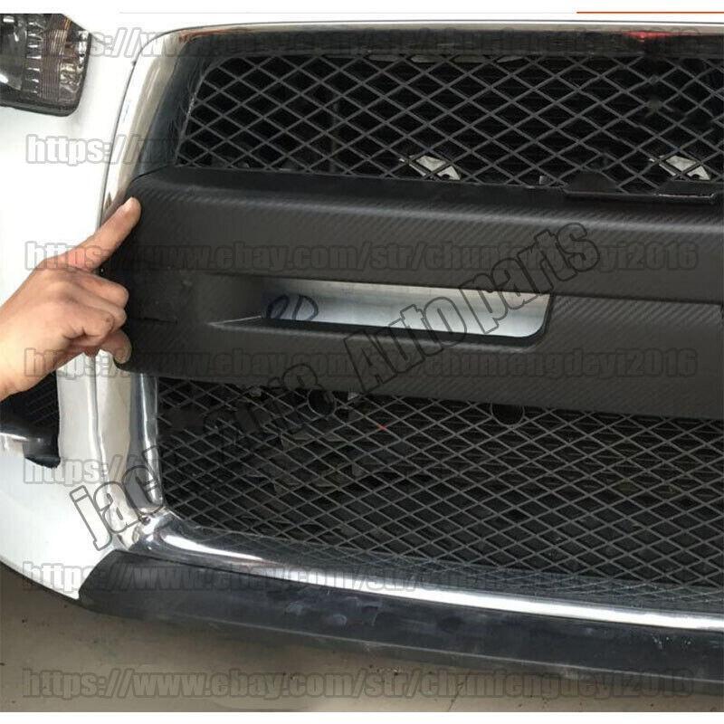 For 08-15 for Mitsubishi Evolution EVO 10 Carbon Fiber ABS Front Bumper Grille Cover