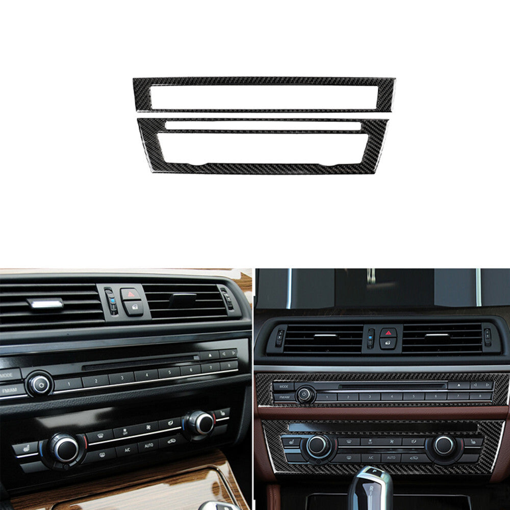 Carbon fiber CD control panel for BMW 5 Series F10 2011-2017