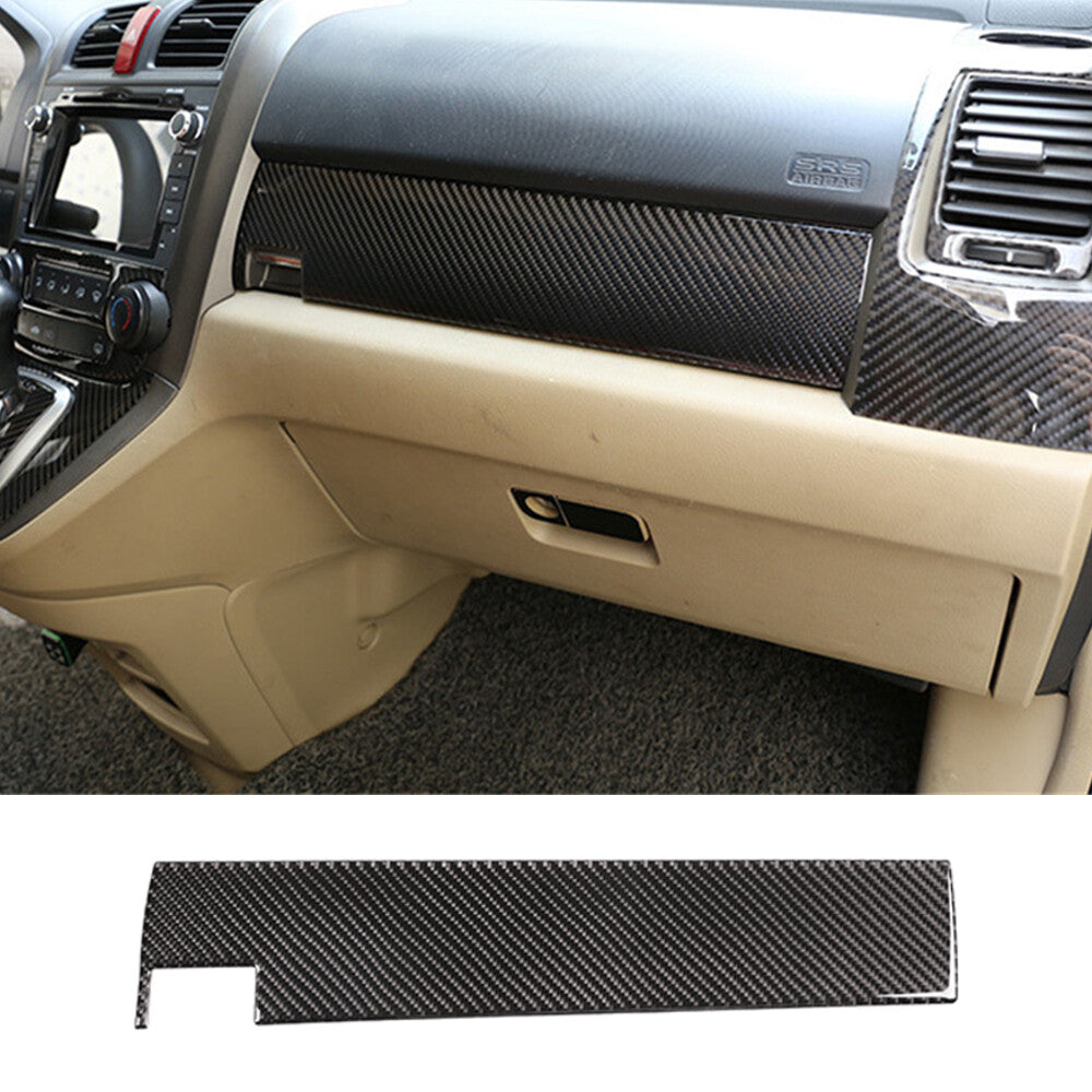 Soft Carbon Fiber for Co -pilot Dashboard Panel Trim Fit for Honda CR-V CRV 2007-2011