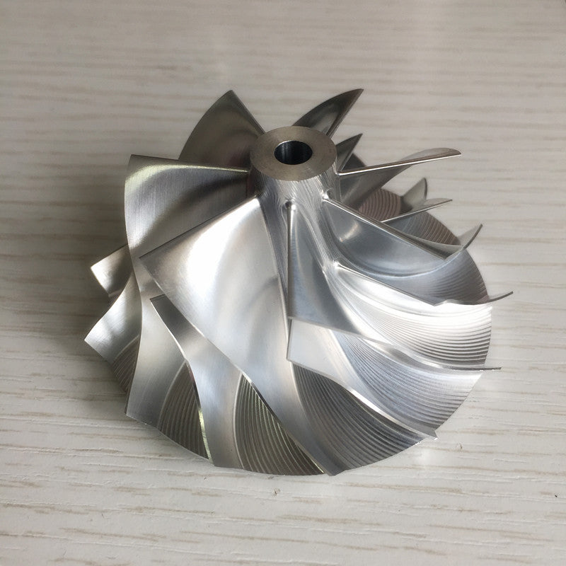 CT26 54.64/70.98 mm 7+7 insert turbine milling/bulk compressor wheel