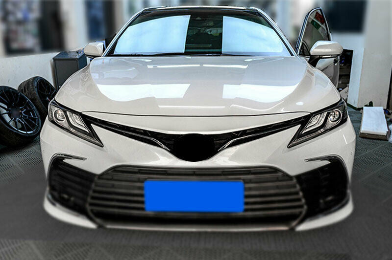 for Toyota for Camry XLE,LE 2021-23 Black steel Front Grille Grill Strip Cover Trim