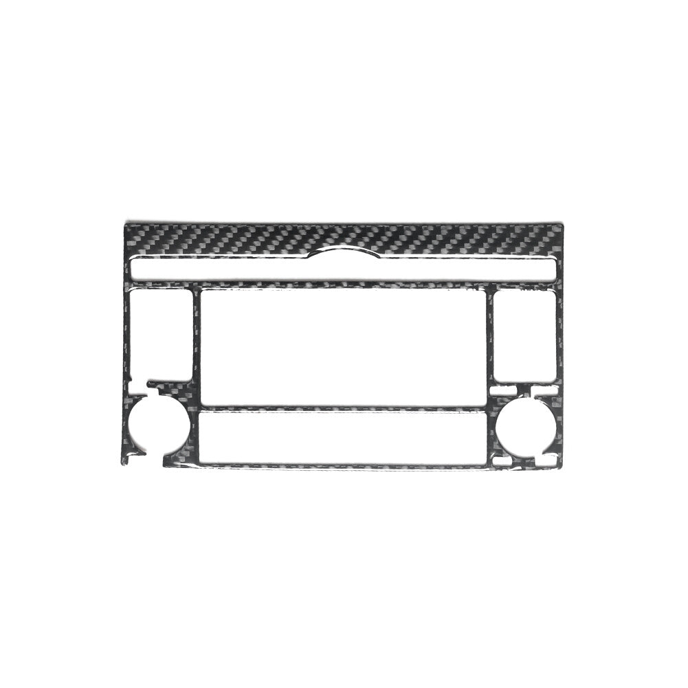 Carbon Fiber Radio With CD Player Type C Cover Trim for Hyundai Azera 2009-2011