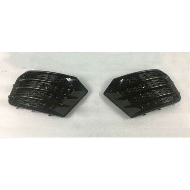 Fog Light Grill Front Honeycomb Grille for Audi Q3 2016-2018 Glossy Black 1 pair