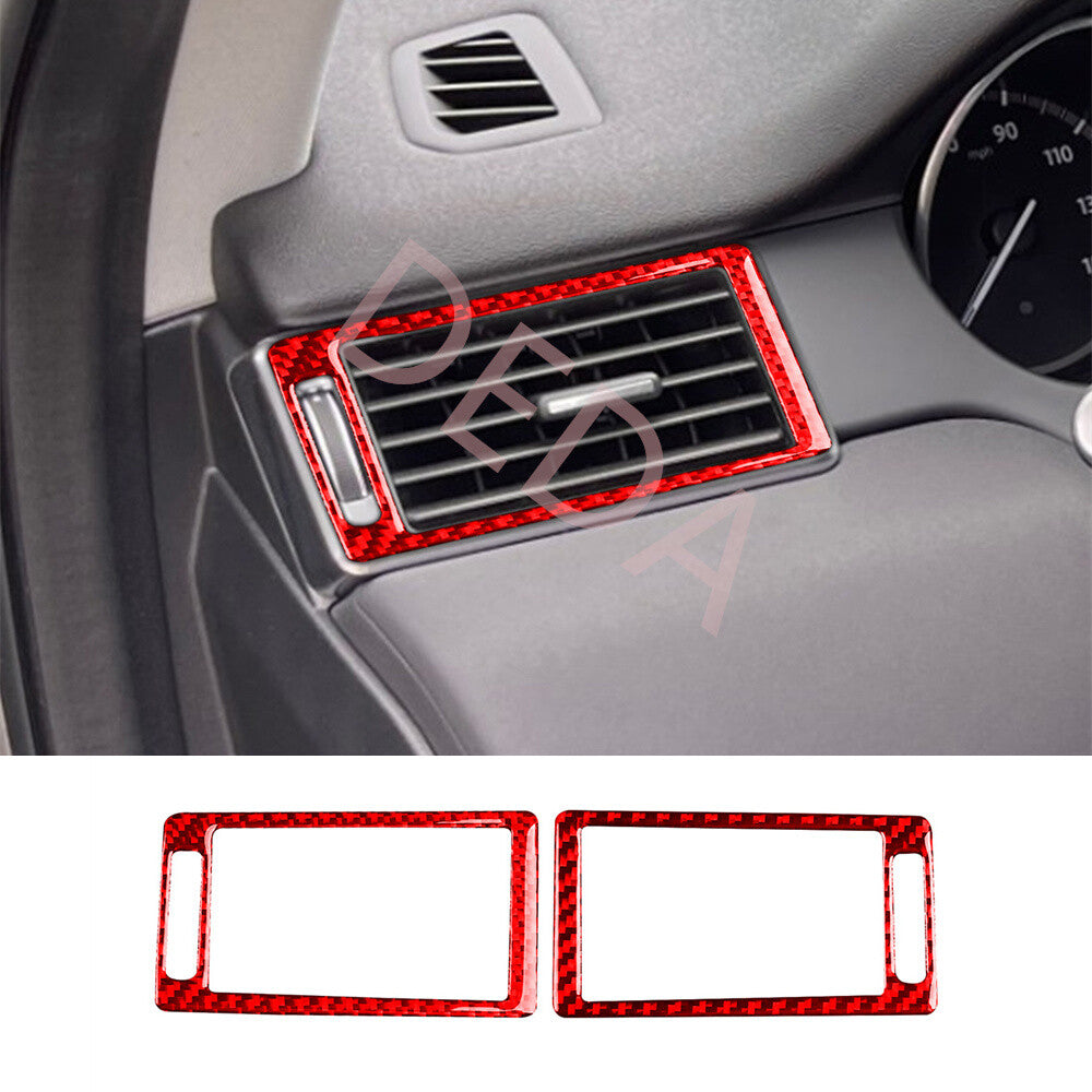 Side Air Vent Outlet Trim for Land Rover Discovery Sport 2015-19Red Carbon Fiber