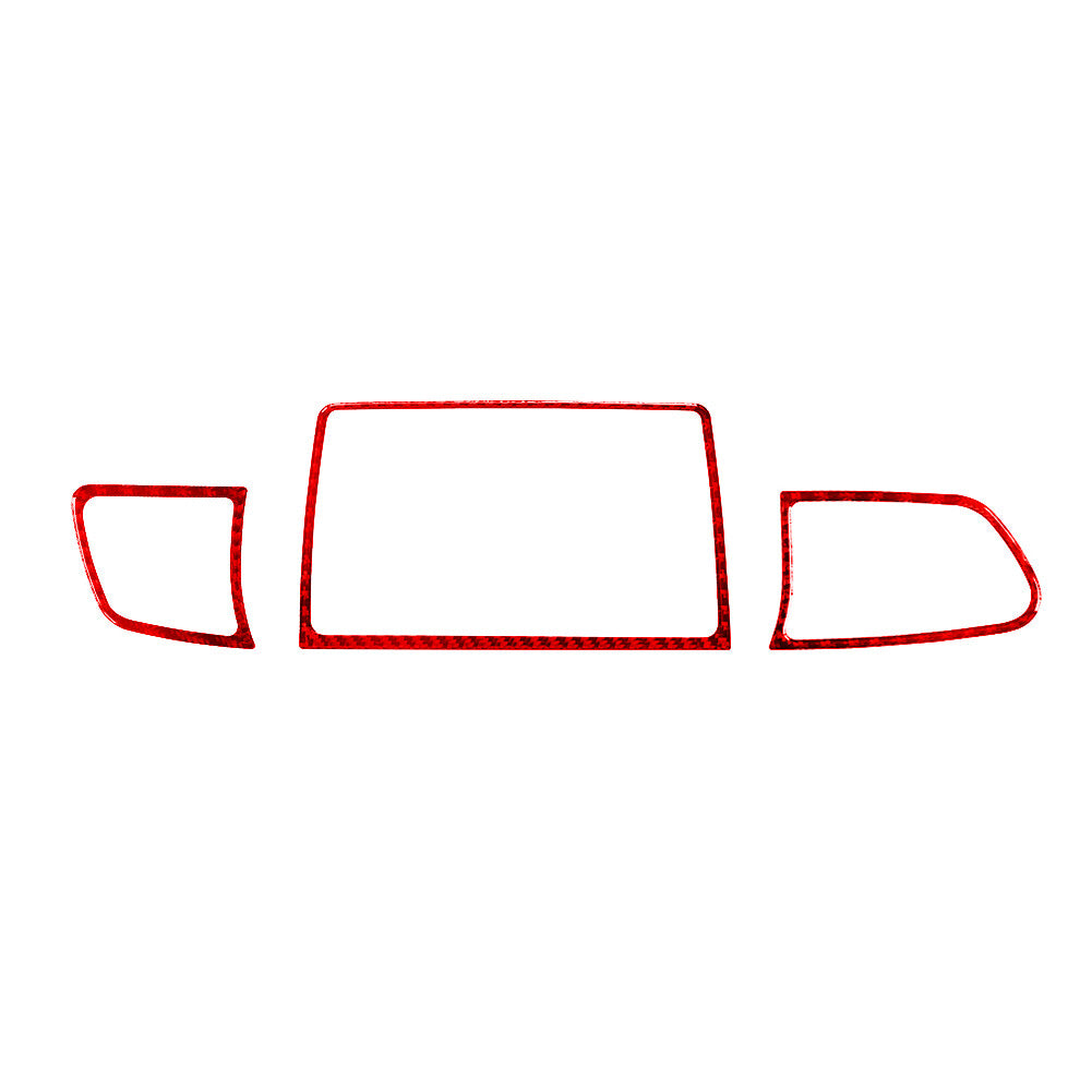 Red Carbon Fiber LCD Air Vent Outer Frame Cover for Hyundai for Veloster JS 2019-22