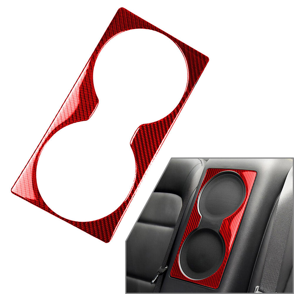 Fit for Nissan GTR R35 2008-2020 Rear Loudspeaker Frame Cover Trim Carbon Fiber Red