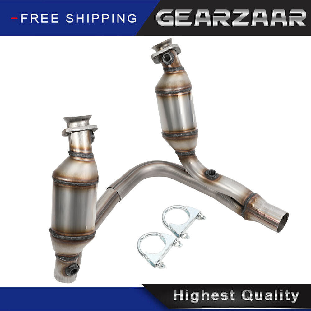 Y Pipe Catalytic Converters Kit Highflow for Dodge Dakota 3.7L  4.7L 2004 -2010