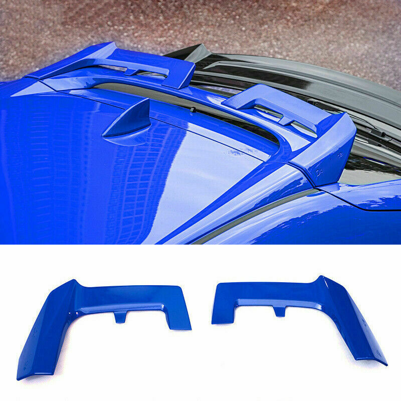 Blue Rear Roof Spoiler Tail Wing Bar ABS for Honda for Civic FK8 Hatchback 2017-2021