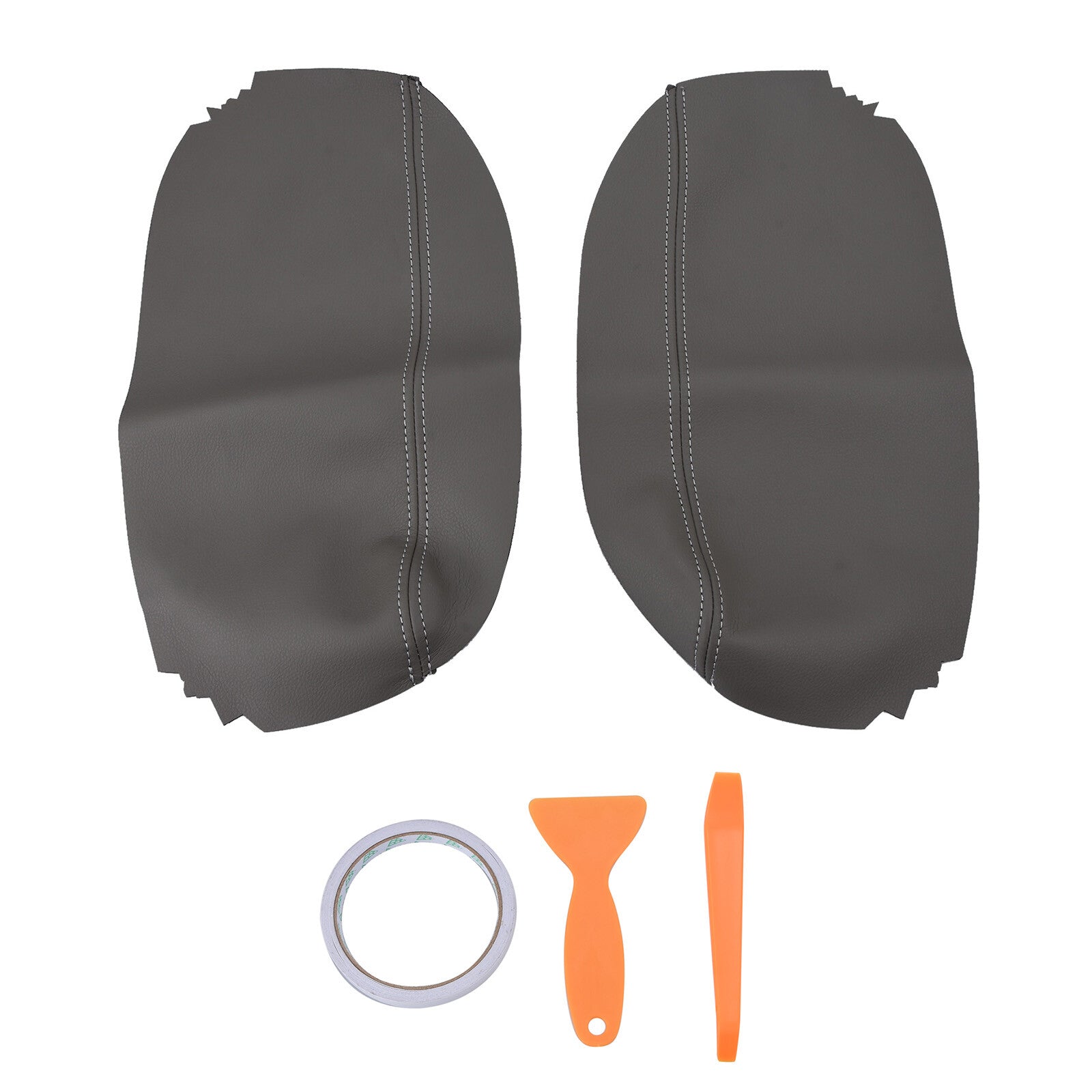 Fits For 05-10 for Acura RL Synthetic Leather Armrest Center Console Lid Cover Skin