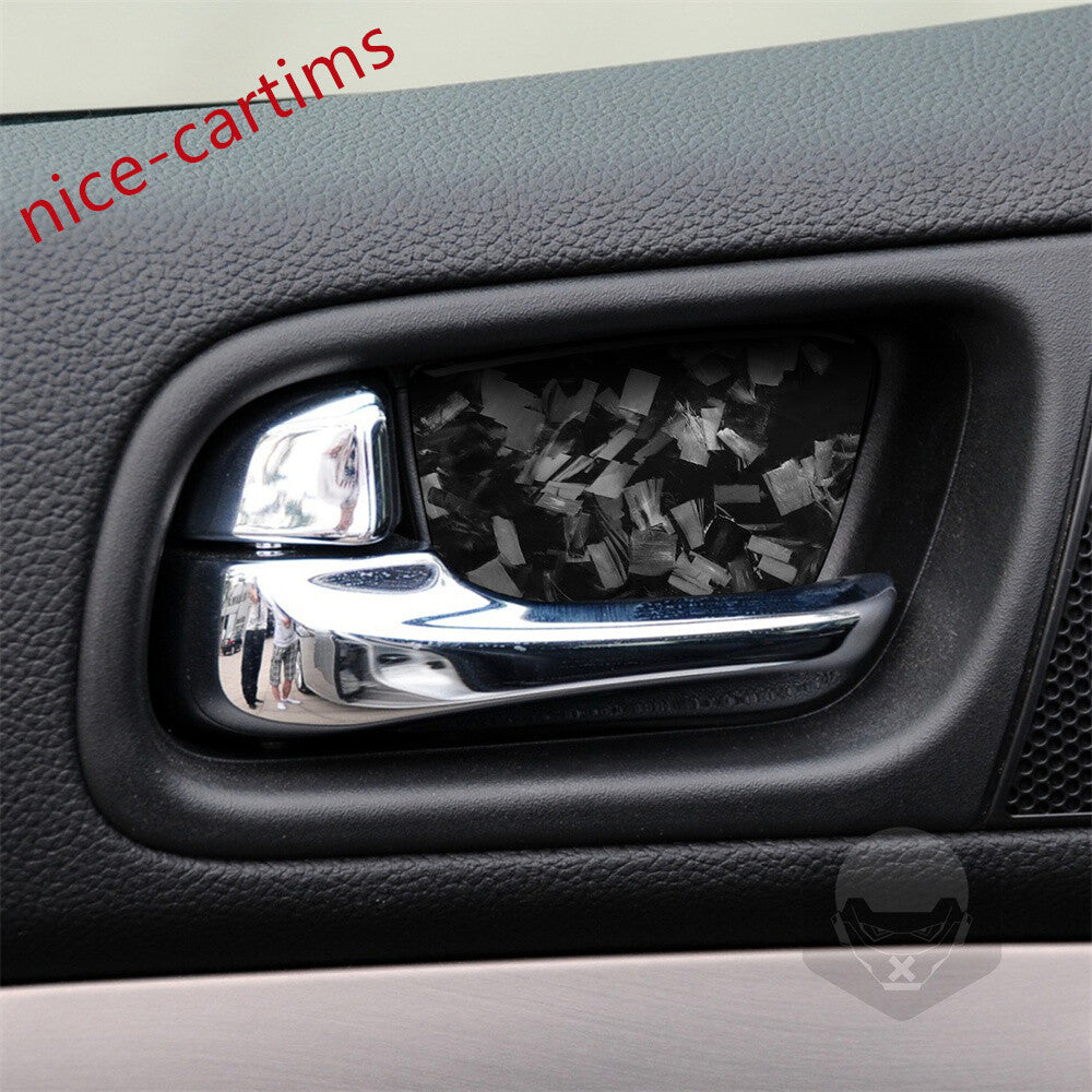 Forged Carbon Fiber Inner Door Handle Bowl Trim for Infiniti G37 2007-13 G35 G25