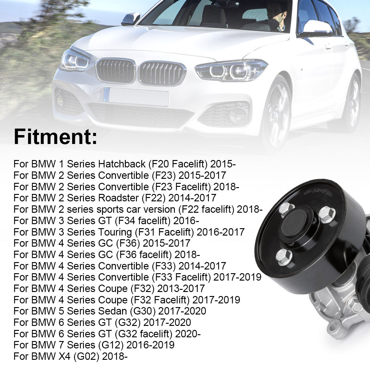 Coolant Water Pump Assembly 11517644809 Fits for BMW F32 F33 220i 420i 430i 530i X3