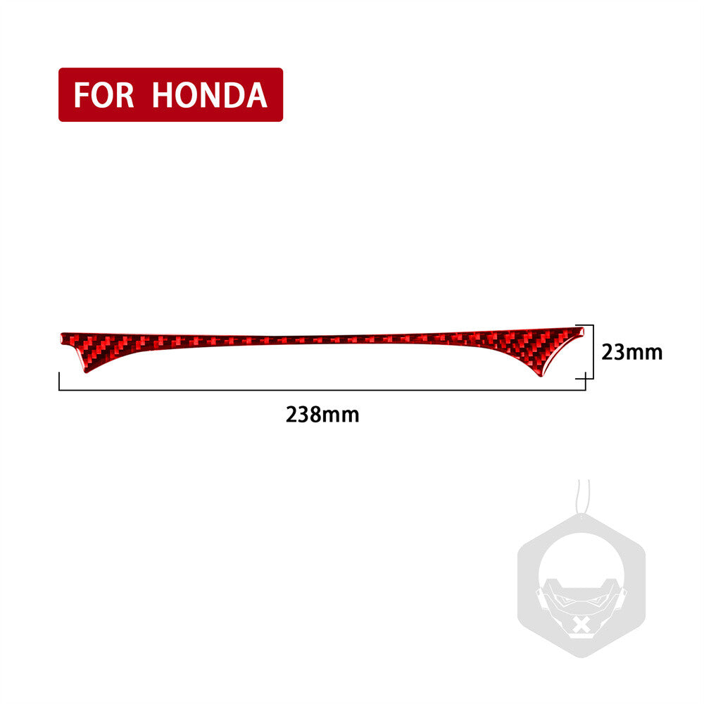 for Honda Accord 2014-2017 RHD Instrument Panel Dashboard Cover Red Carbon Fiber