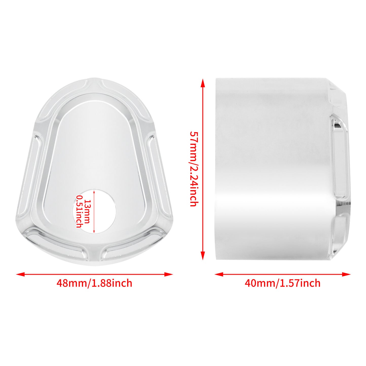 Chrome Ignition Switch Cover Fit for Harley Electra Road Street Glide 2007-2013