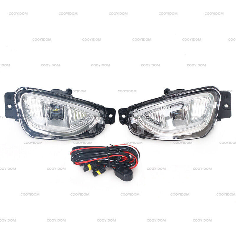 1 Set LED Fog Light Lamps W/Cover Bezel Switch Wire For 2020-2022 for Ford Escape