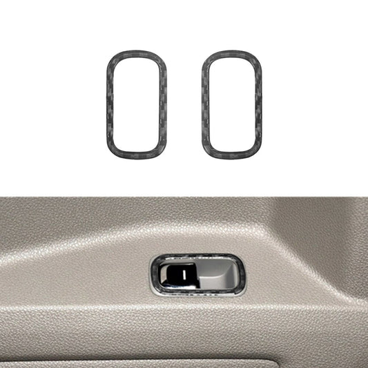 Carbon Fiber Rear Door Handle Frame Trim Cover for KIA Sedona 2015-2016